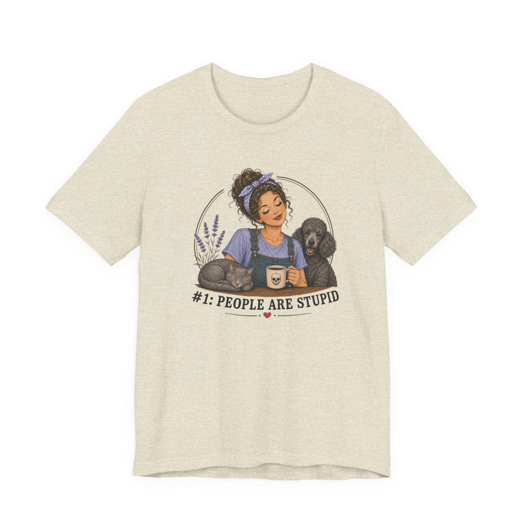 Stupid People Blue T-shirt
