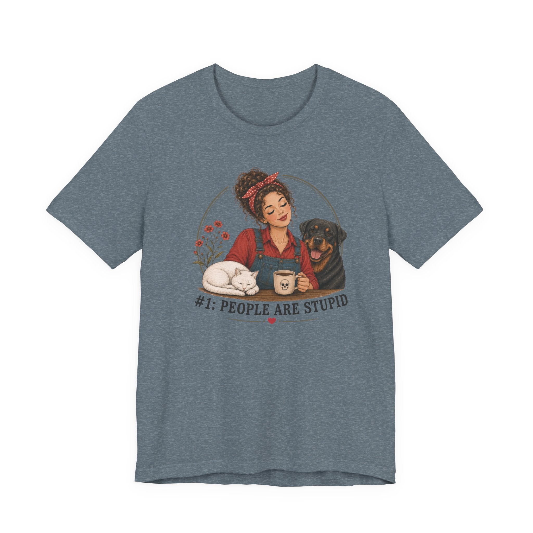 Stupid People Red T-shirt