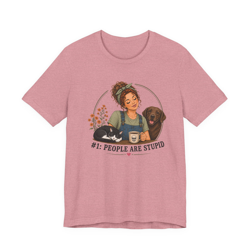 Stupid People Green T-shirt