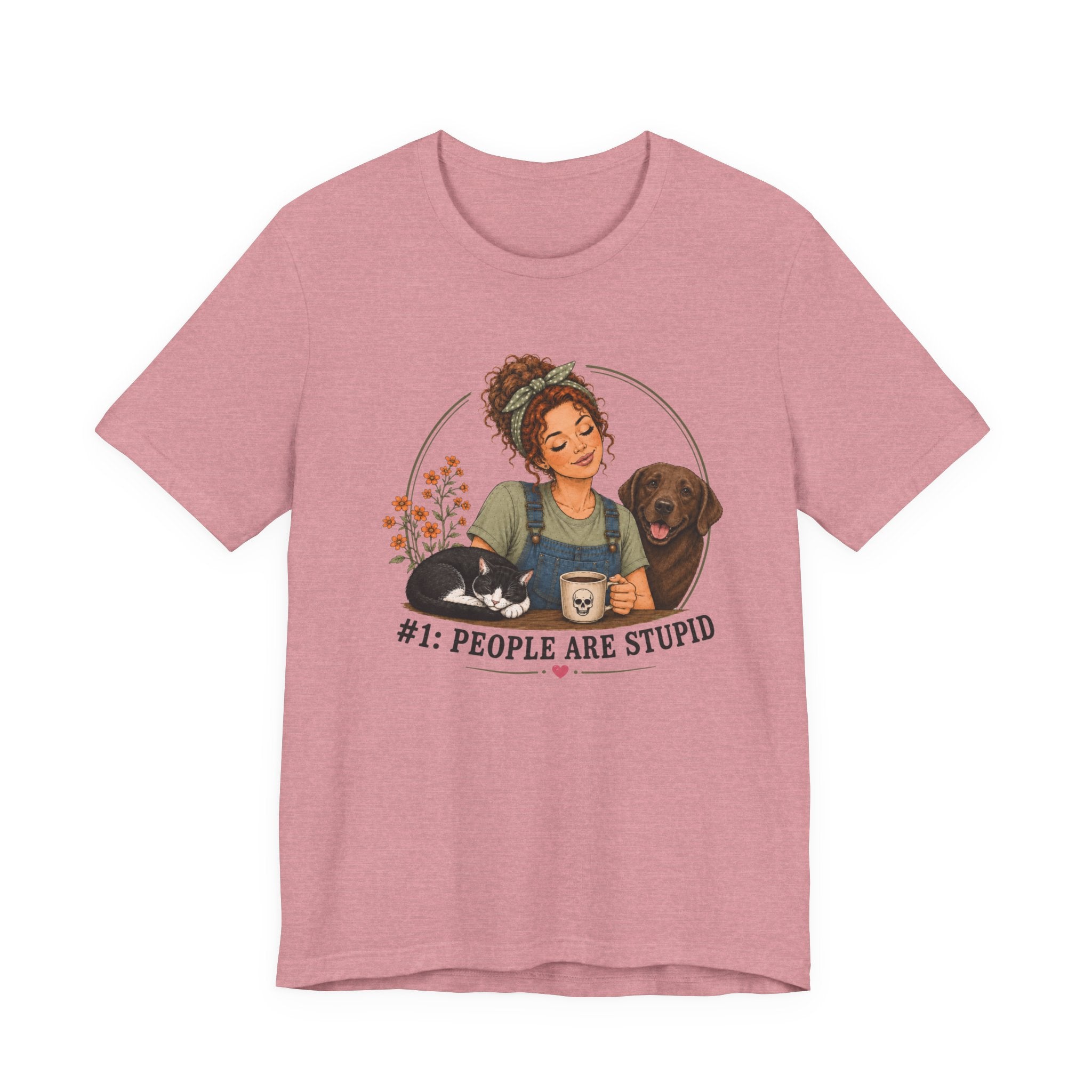 Stupid People Green T-shirt