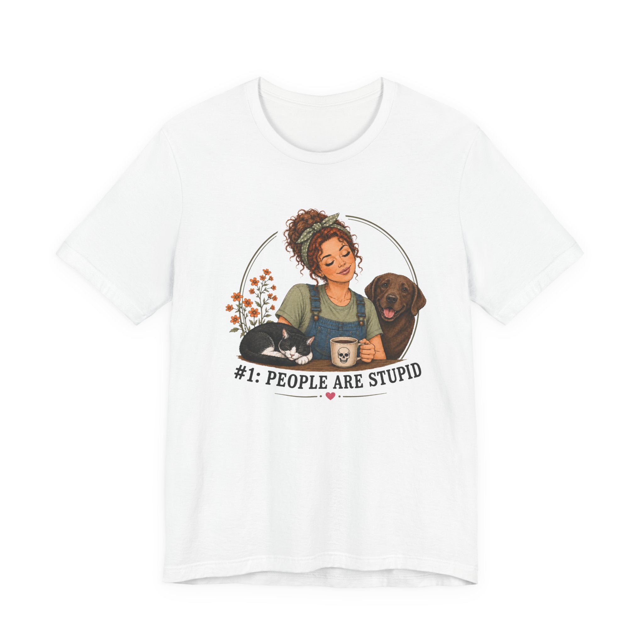 Stupid People Green T-shirt