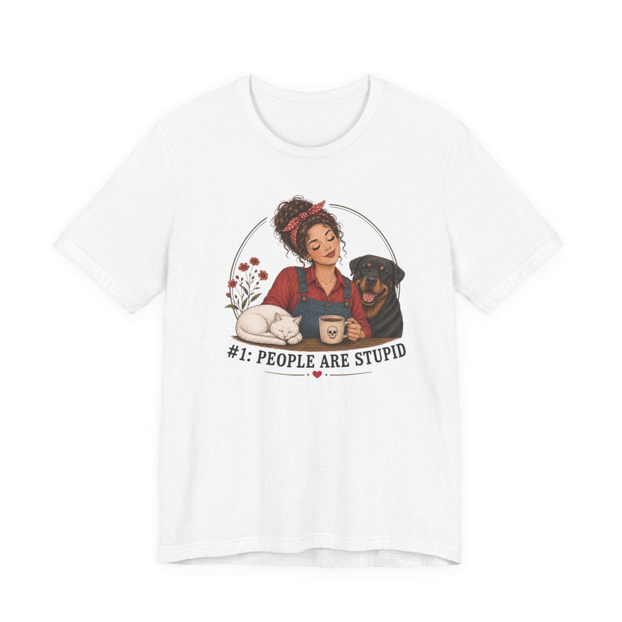 Stupid People Red T-shirt