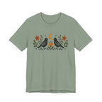 Black Birds Folk Art T-shirt