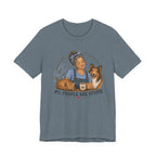 Stupid People Collie T-shirt