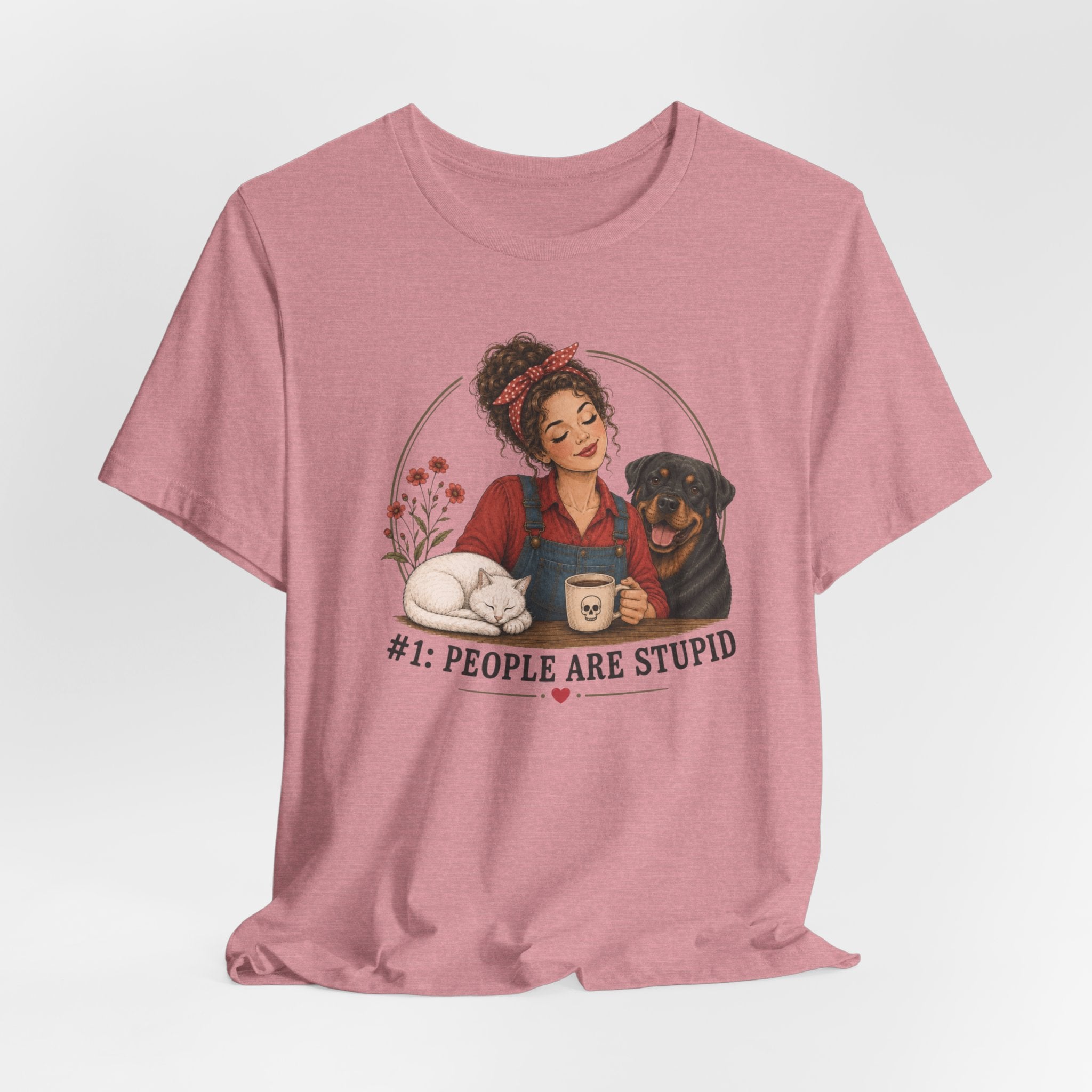 Stupid People Red T-shirt