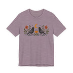 Black Birds Folk Art T-shirt