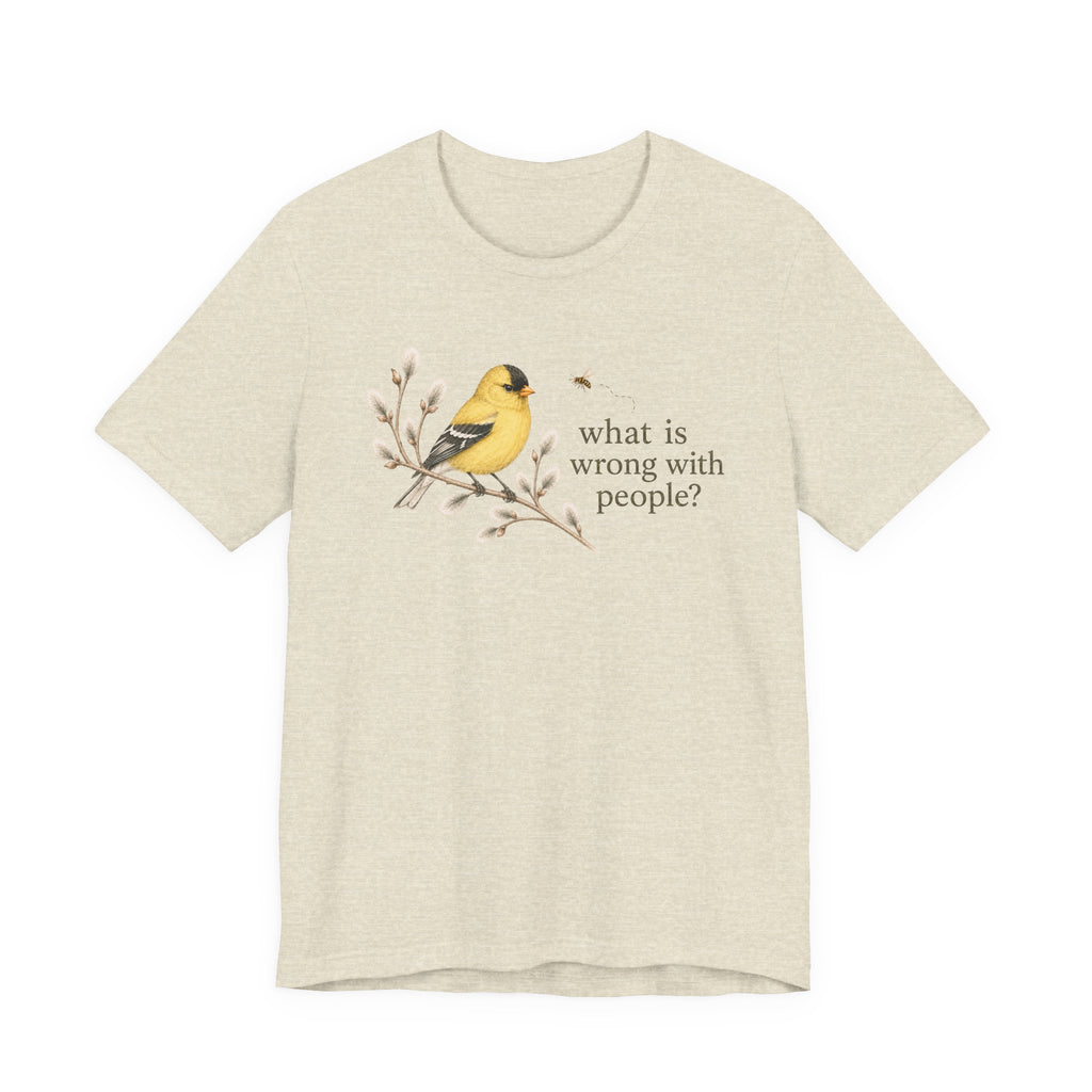What is Wrong Goldfinch T-shirt
