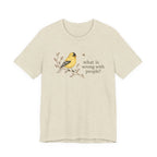 What is Wrong Goldfinch T-shirt