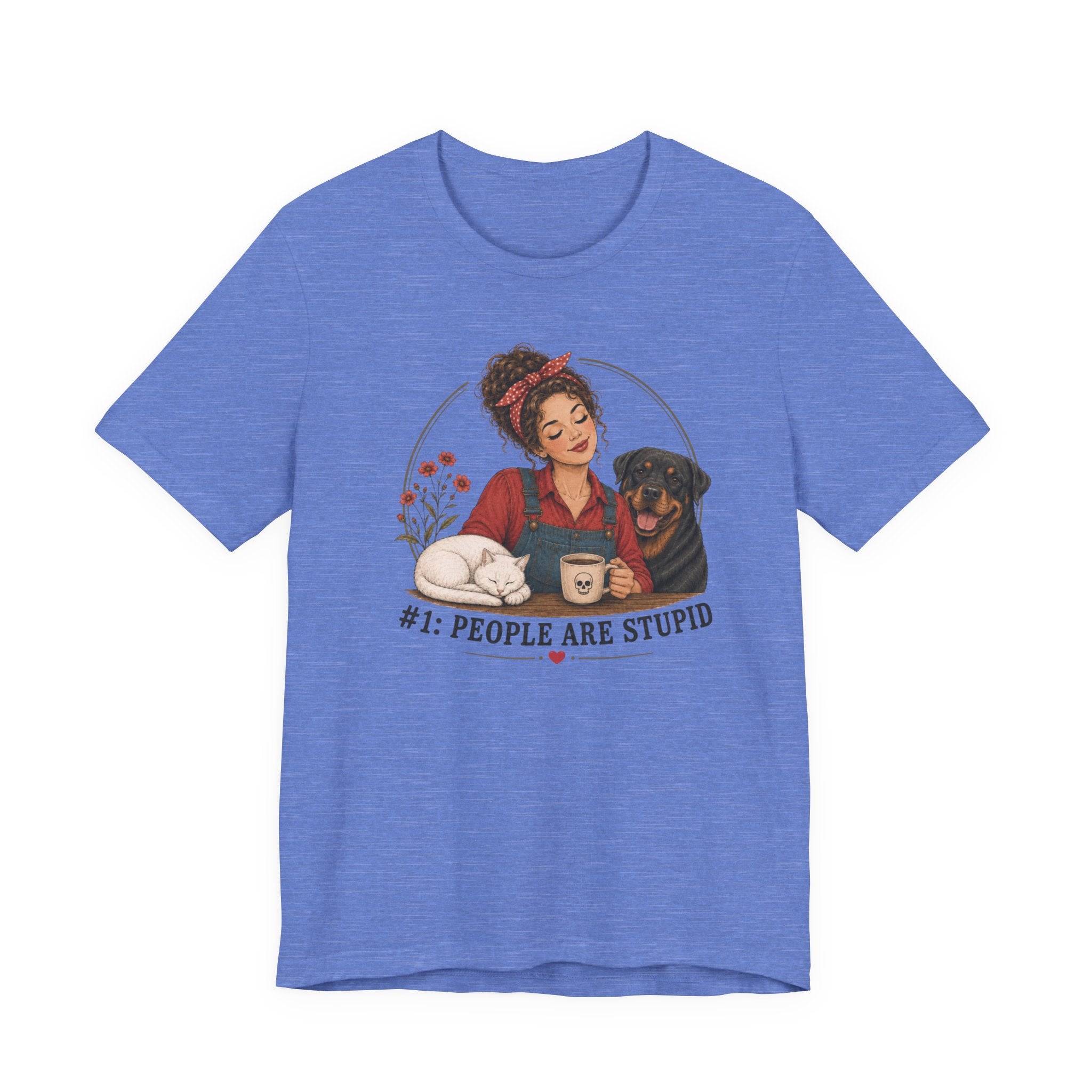 Stupid People Red T-shirt