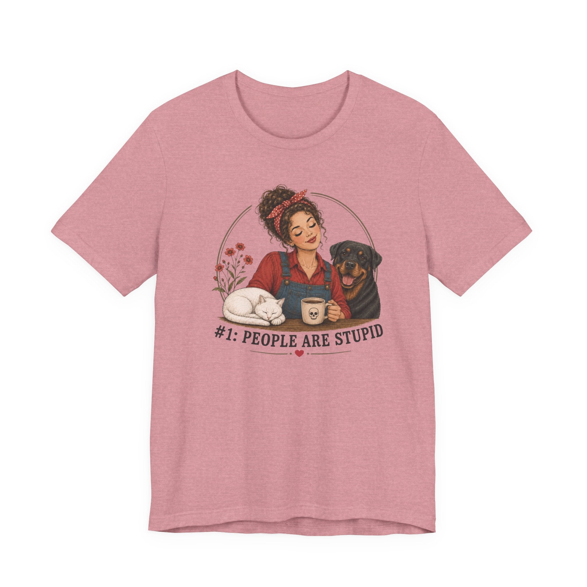 Stupid People Red T-shirt