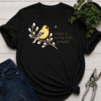 What is Wrong Goldfinch T-shirt