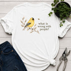 What is Wrong Goldfinch T-shirt