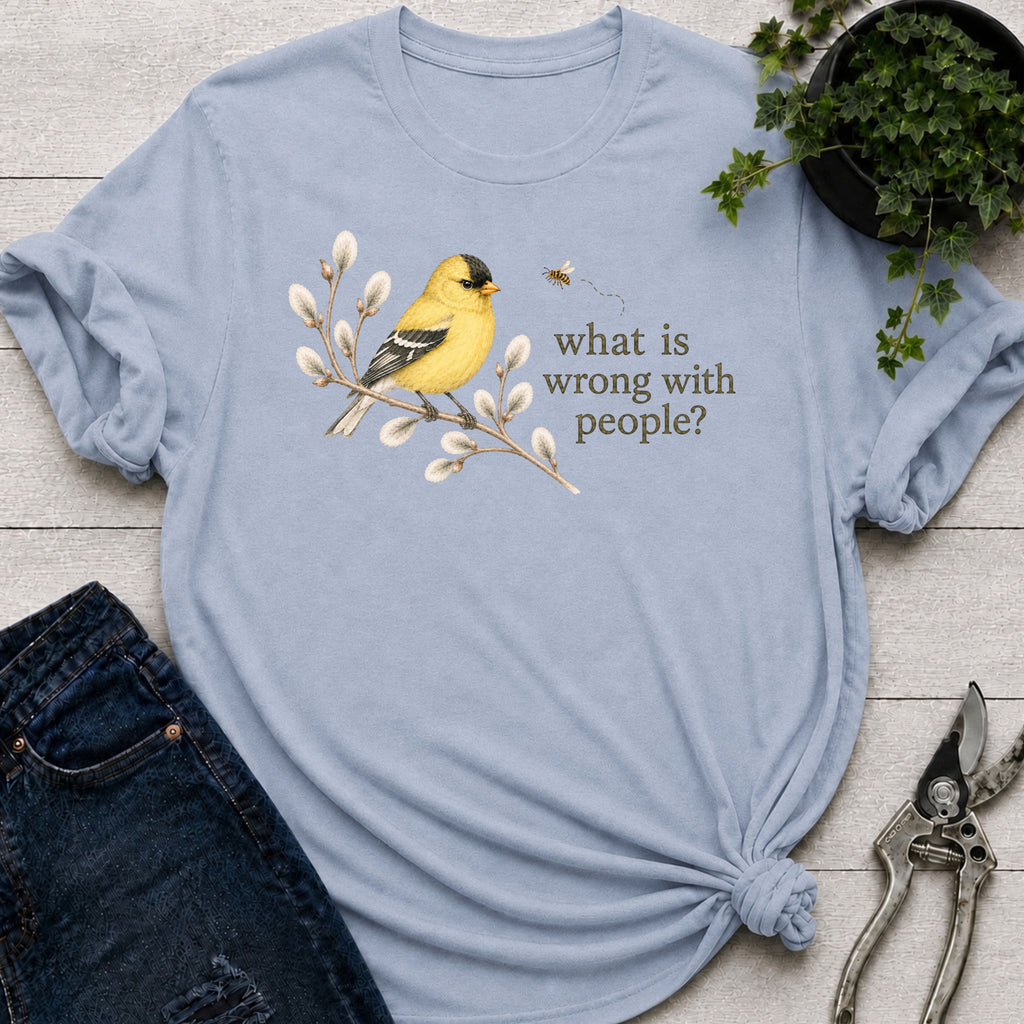 What is Wrong Goldfinch T-shirt