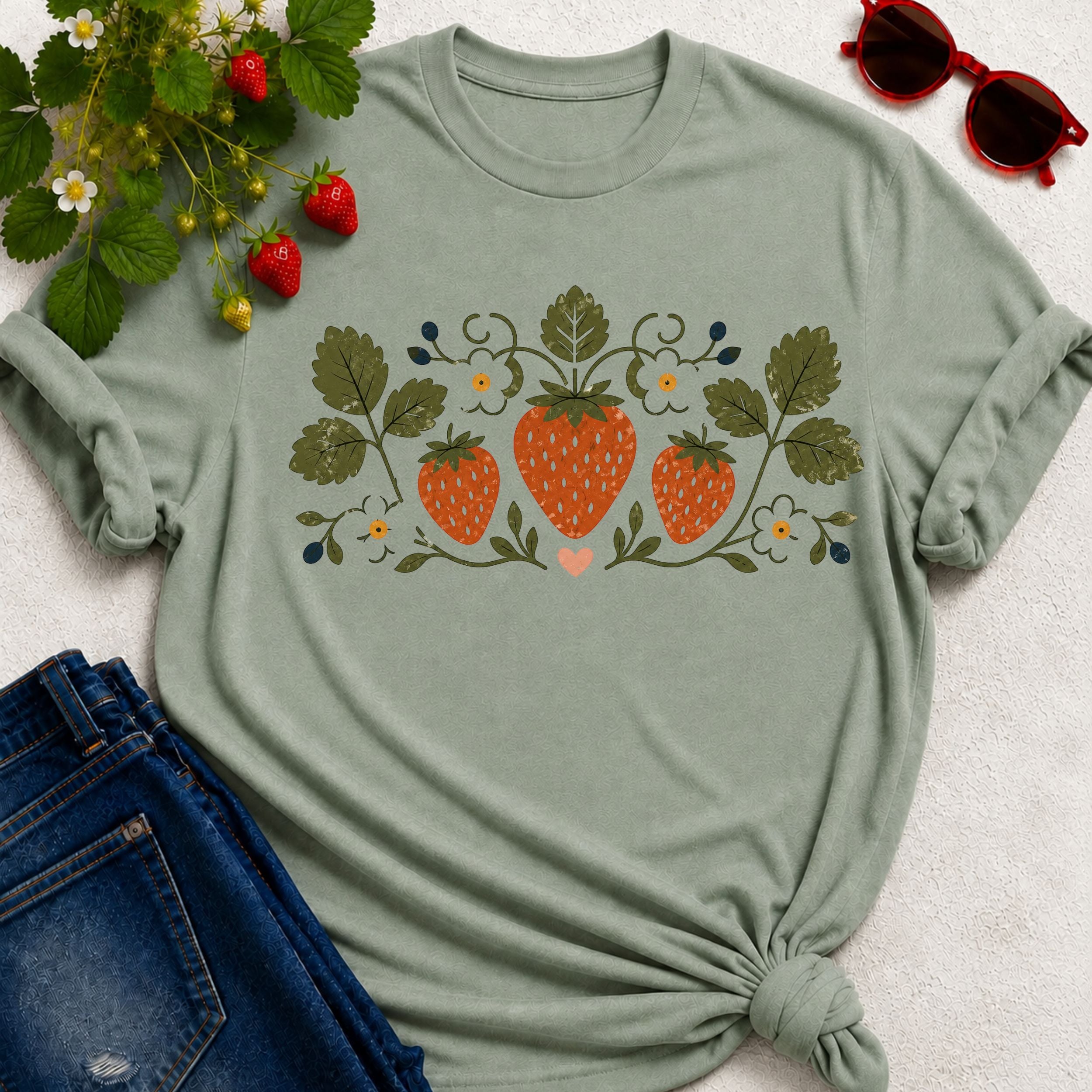 Strawberry Folk T-shirt