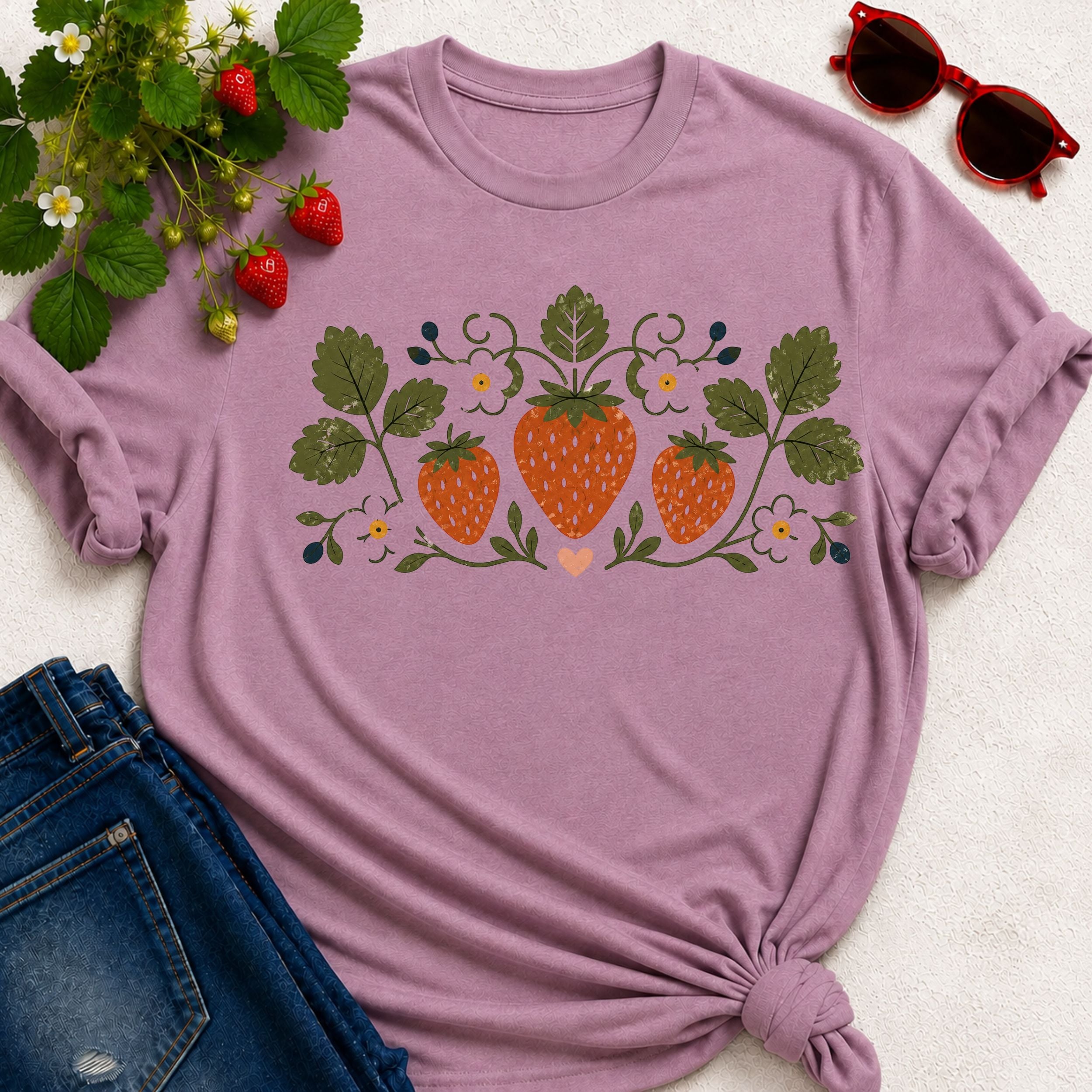 Strawberry Folk T-shirt