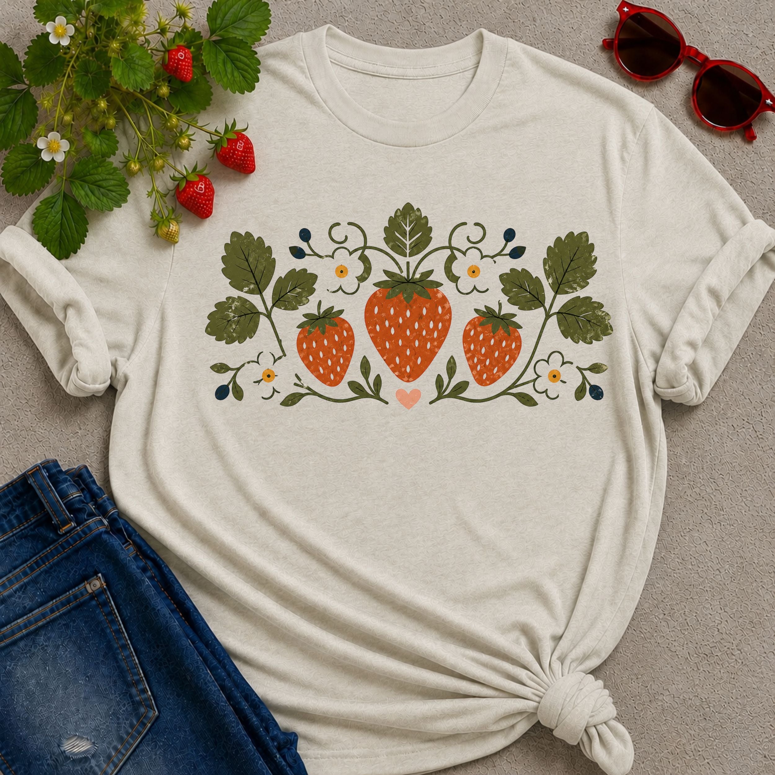 Strawberry Folk T-shirt