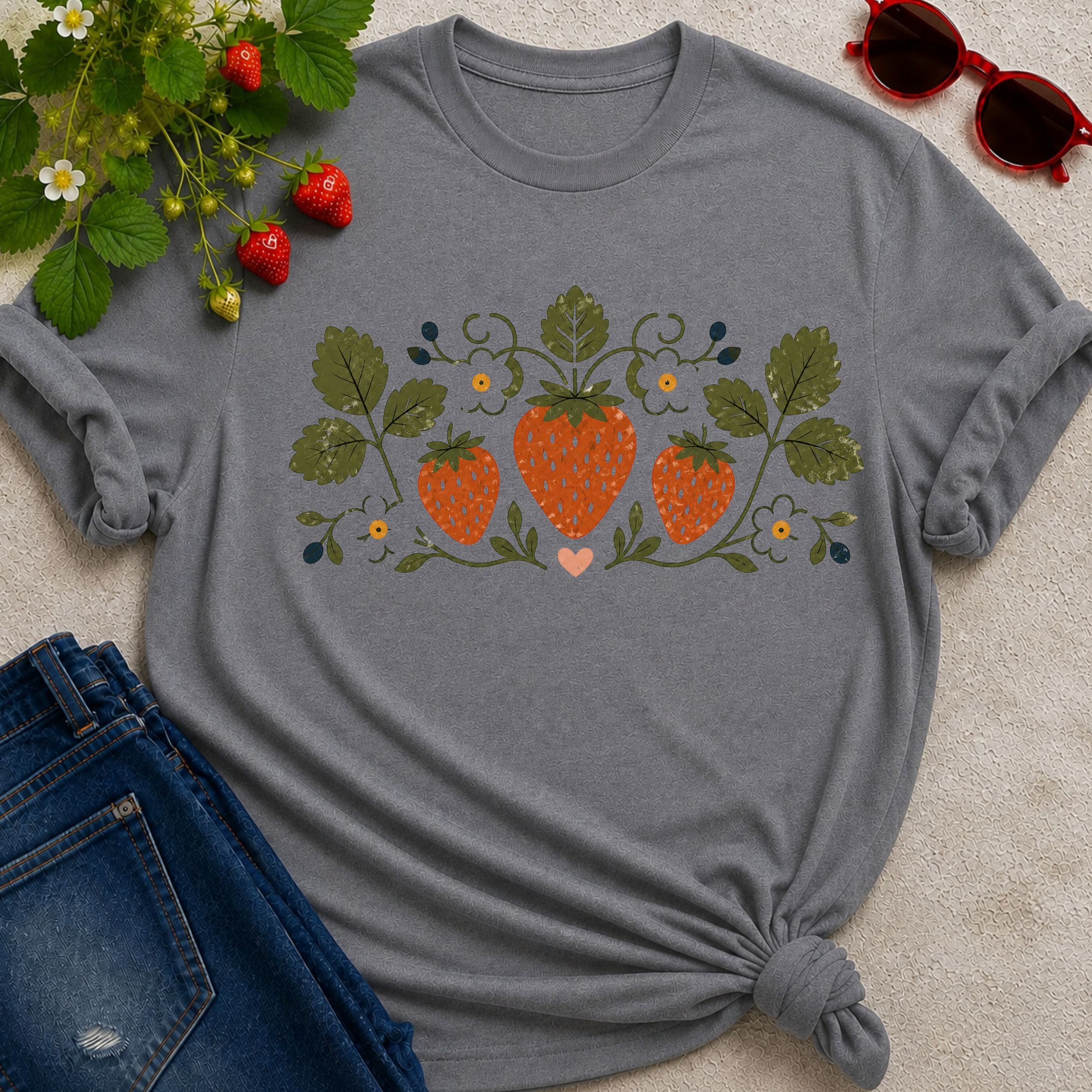 Strawberry Folk T-shirt
