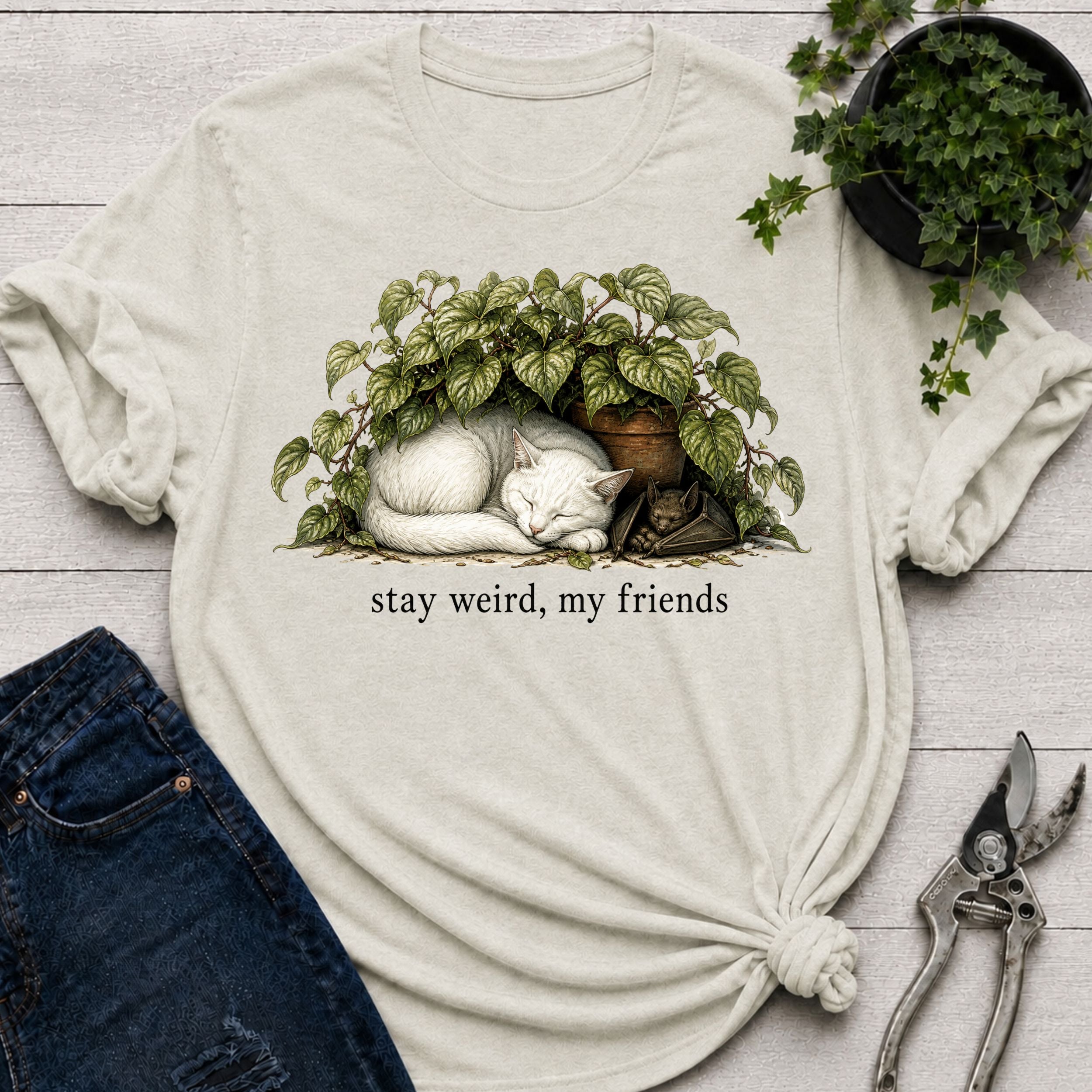Cat and Bat T-shirt