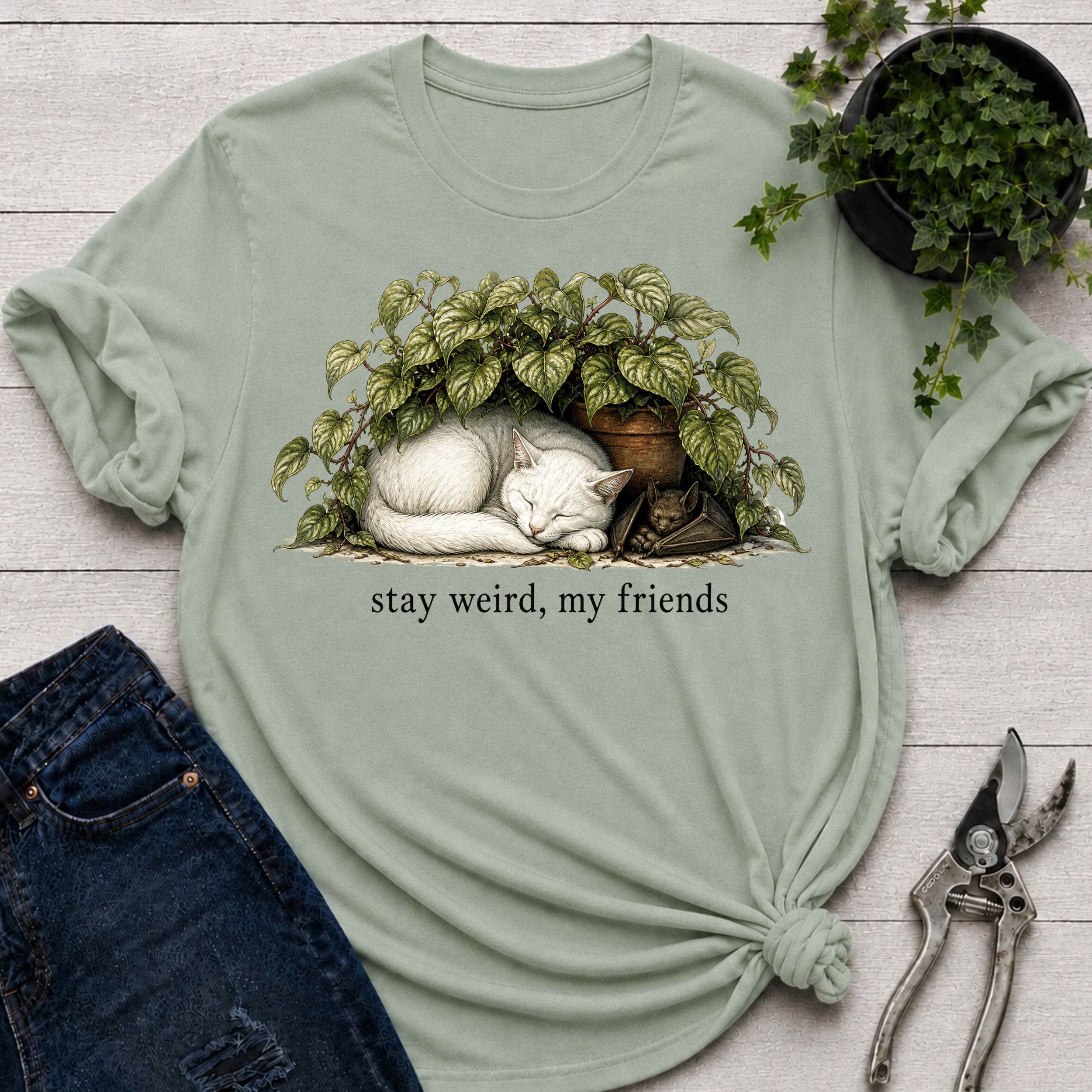 Cat and Bat T-shirt