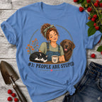 Stupid People Green T-shirt