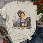 Stupid People Blue T-shirt