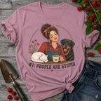 Stupid People Red T-shirt