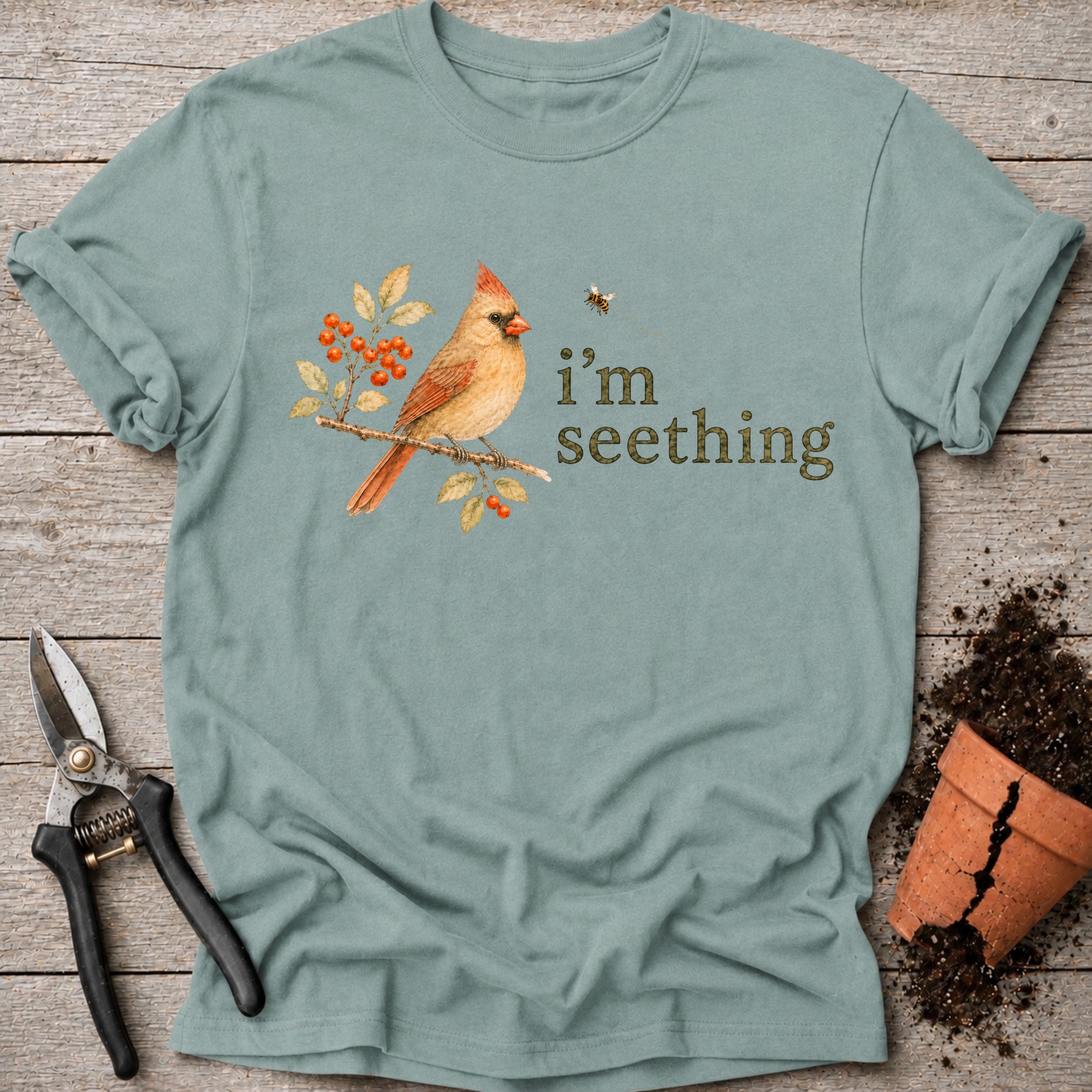 Seething Cardinal T-shirt