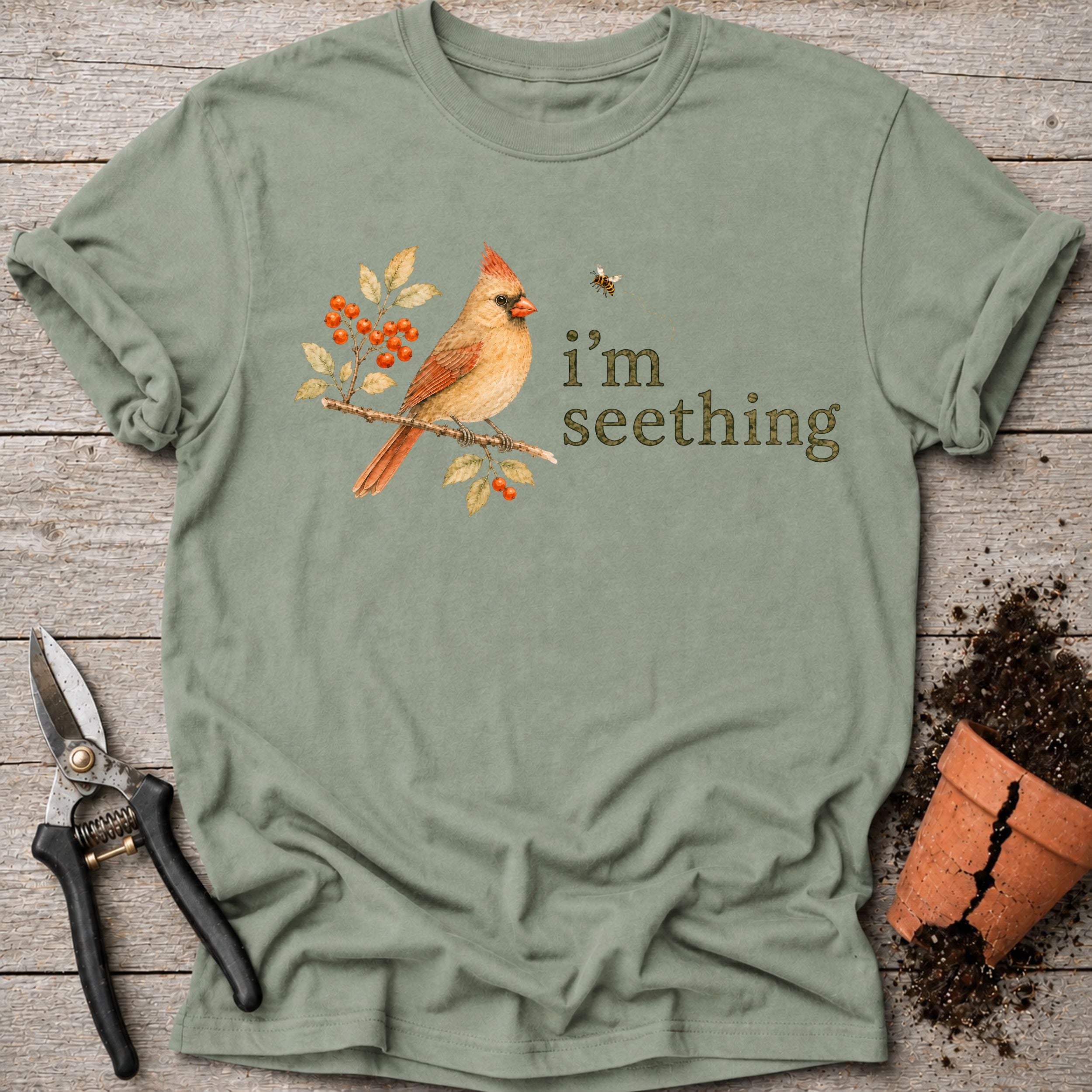 Seething Cardinal T-shirt
