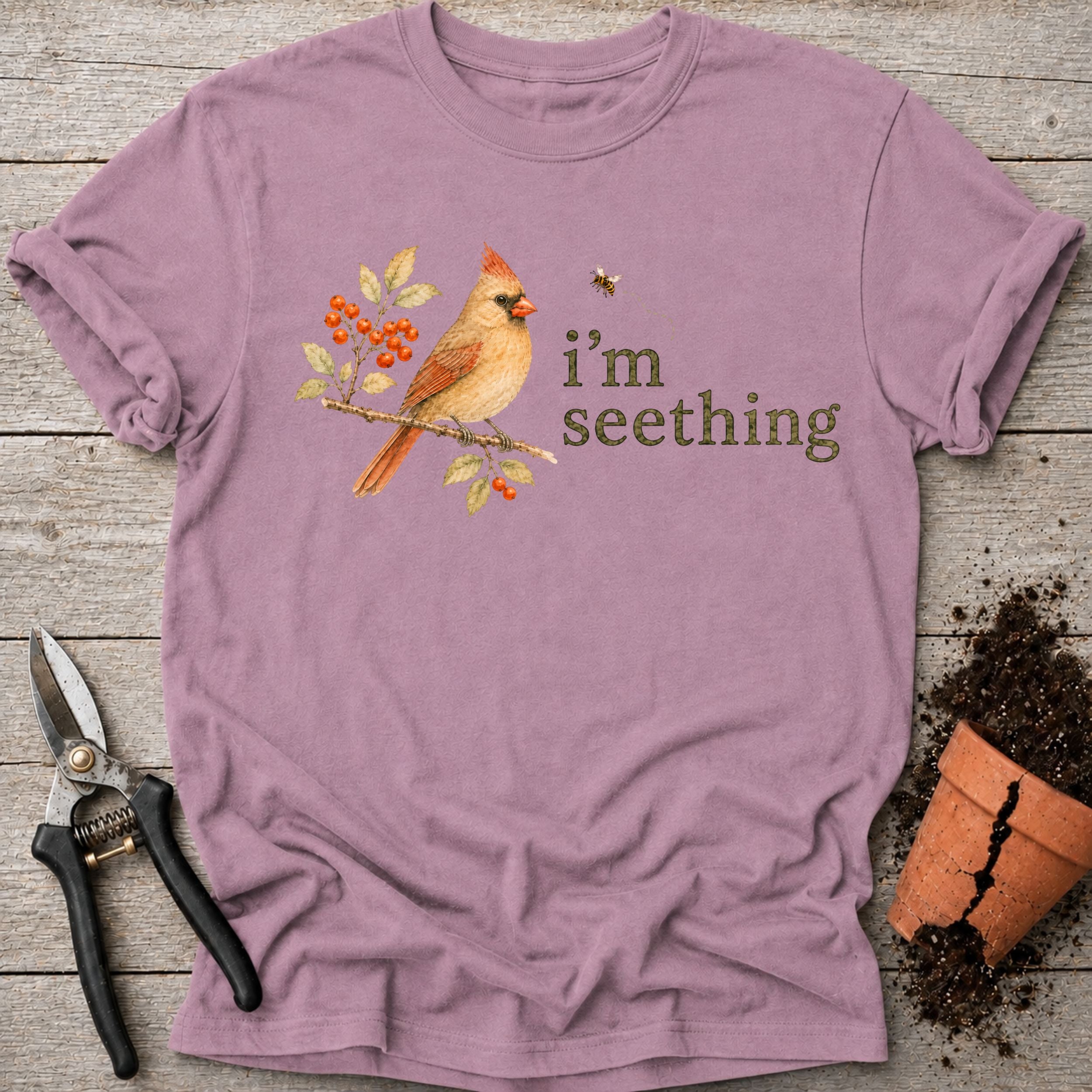 Seething Cardinal T-shirt