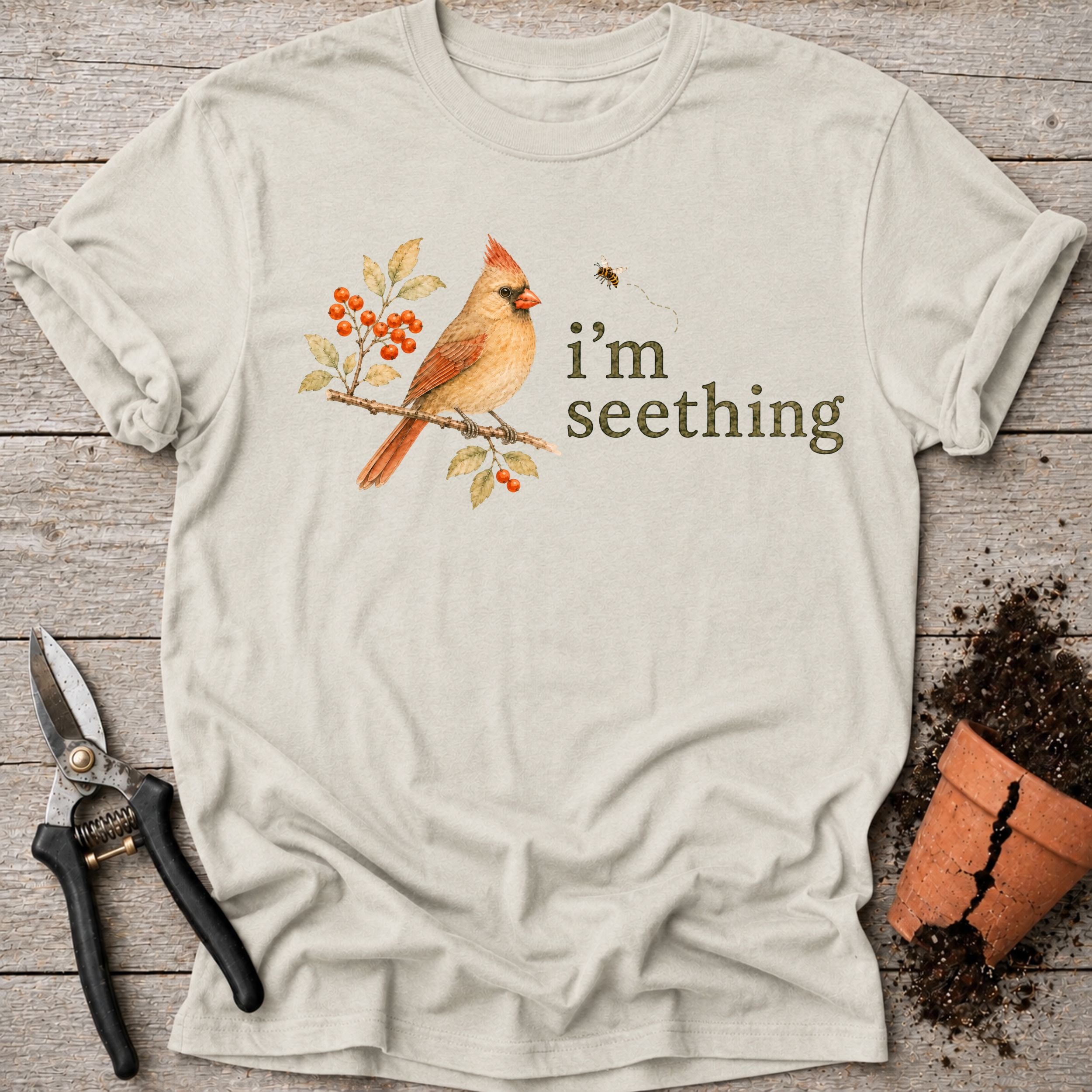 Seething Cardinal T-shirt