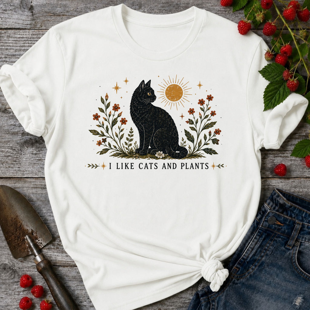 Plants and Cats T-shirt