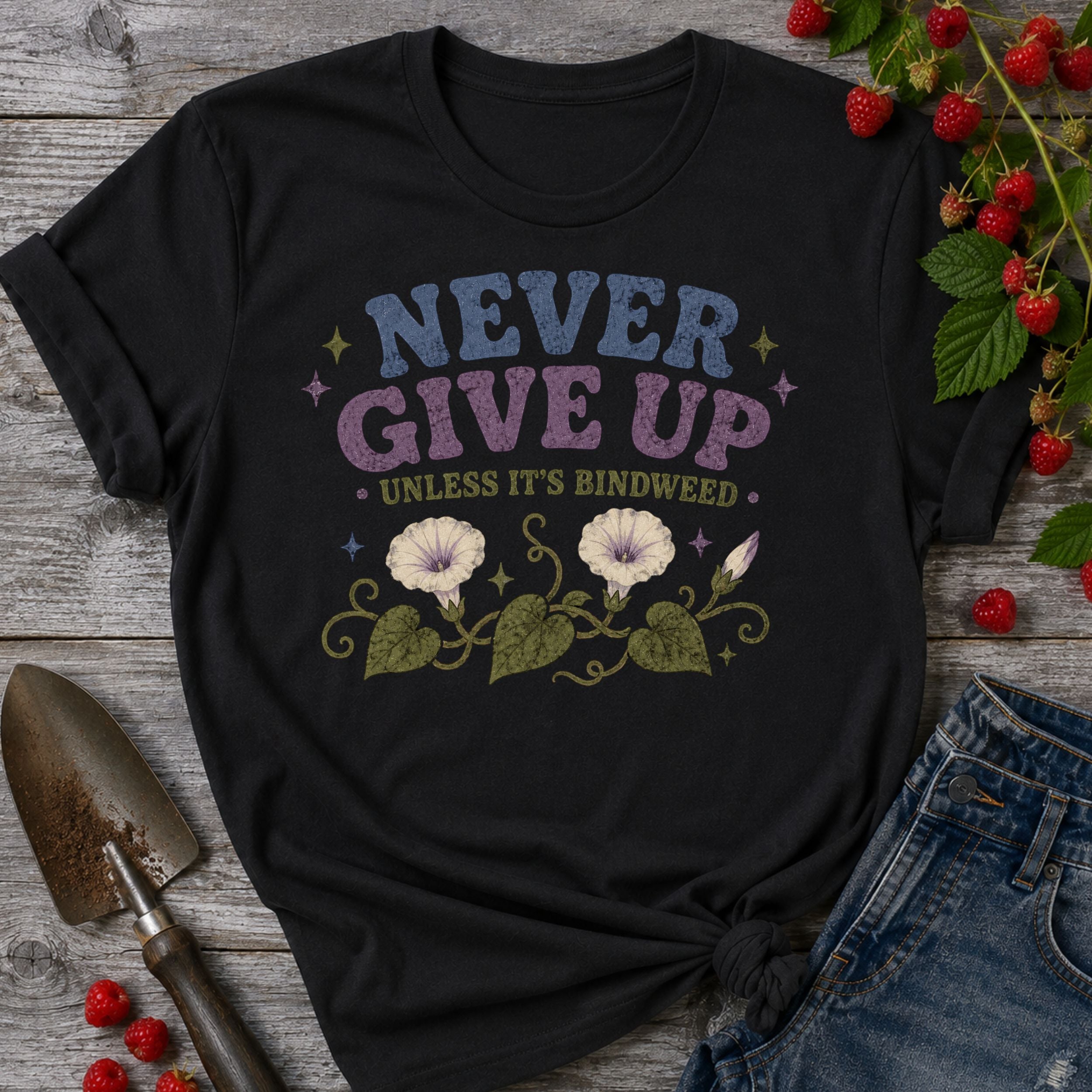 Never Give up Bindweed T-Shirt