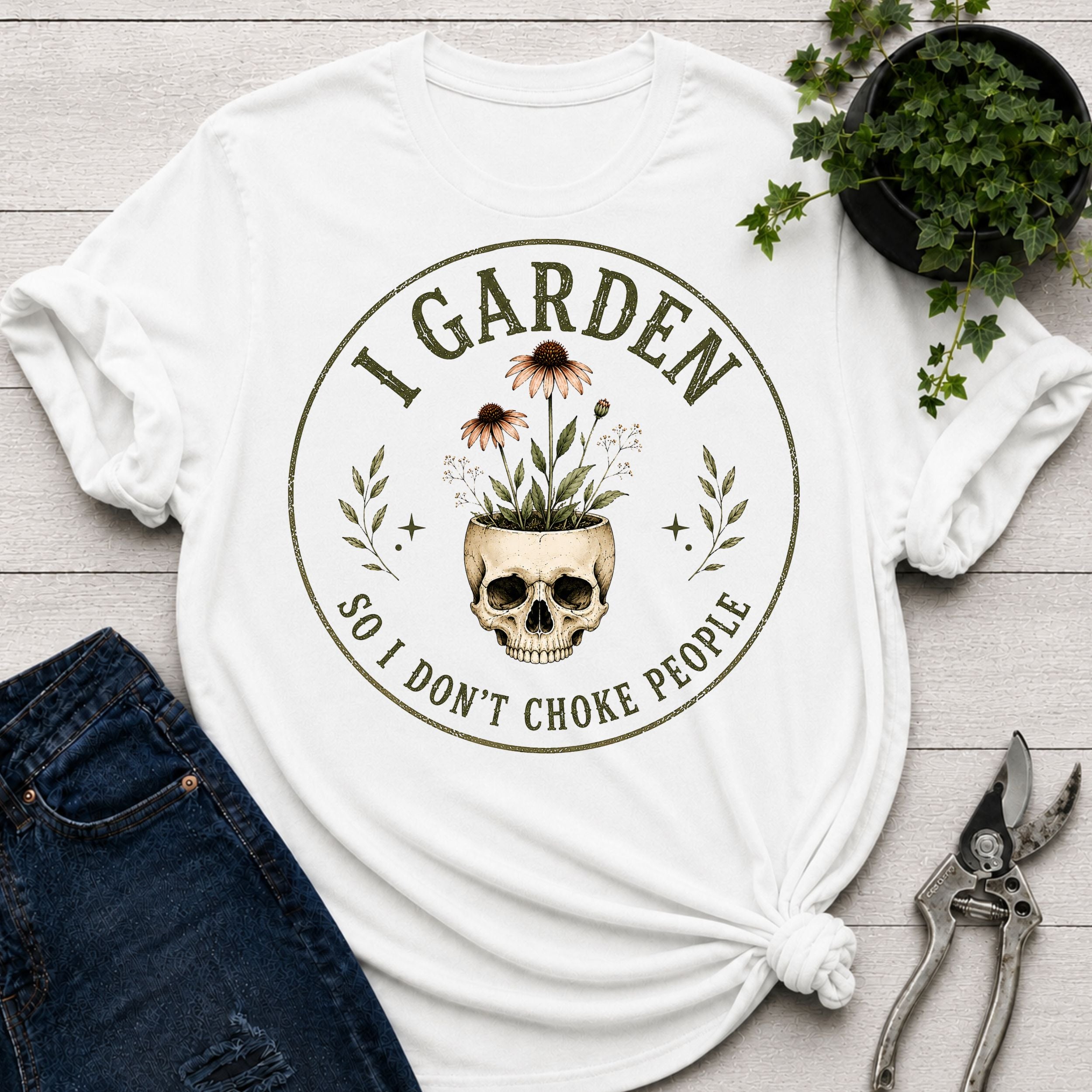 Don't Choke People Skull T-Shirt