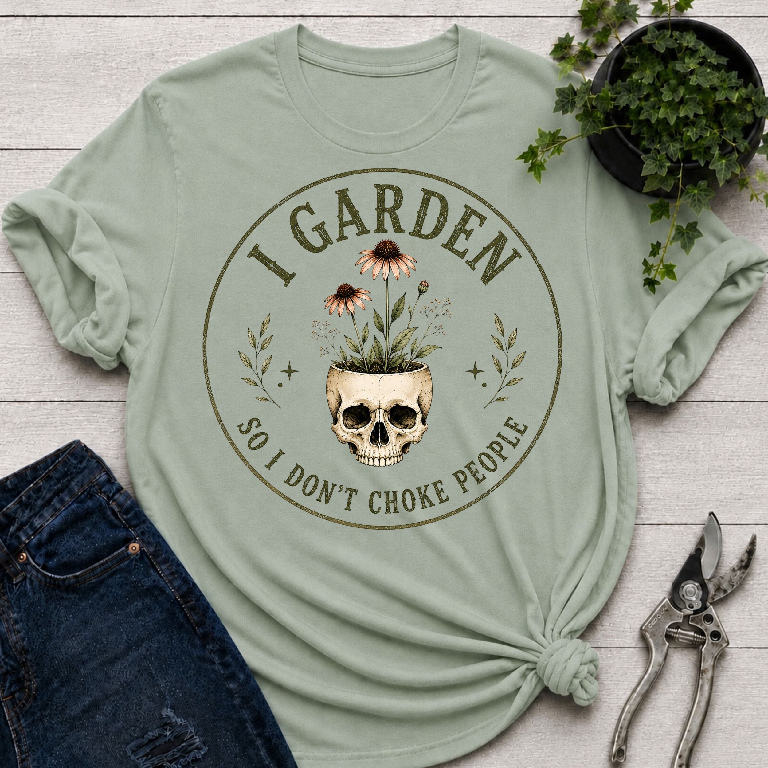 Don't Choke People Skull T-Shirt