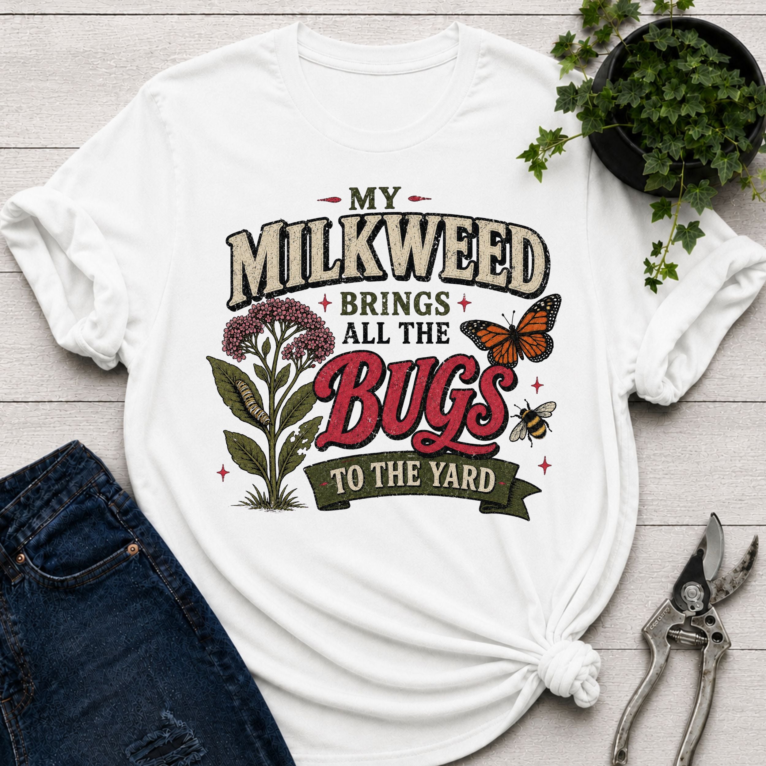 Milkweed brings Bugs T-Shirt