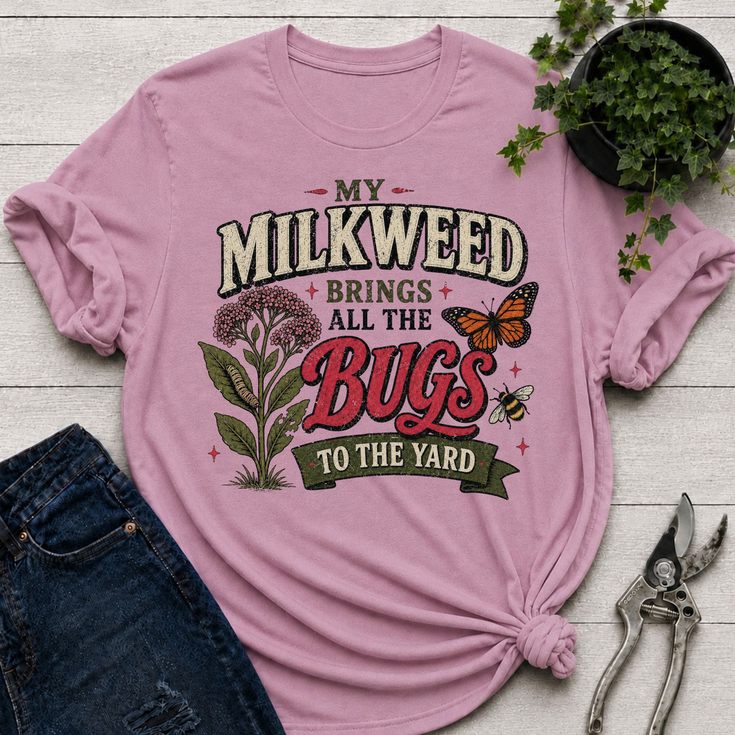 Milkweed brings Bugs T-Shirt