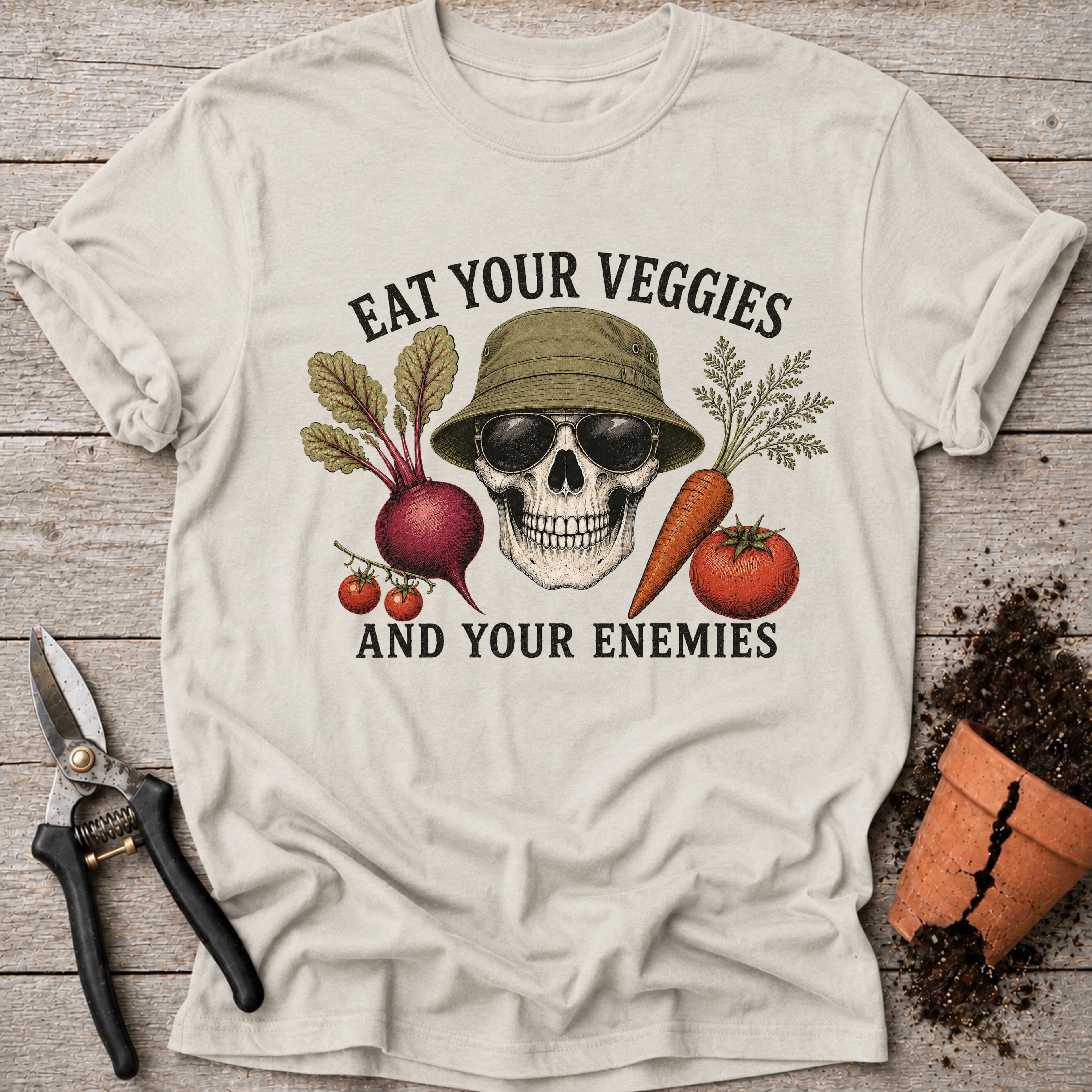 Eat Veggies and Enemies T-Shirt