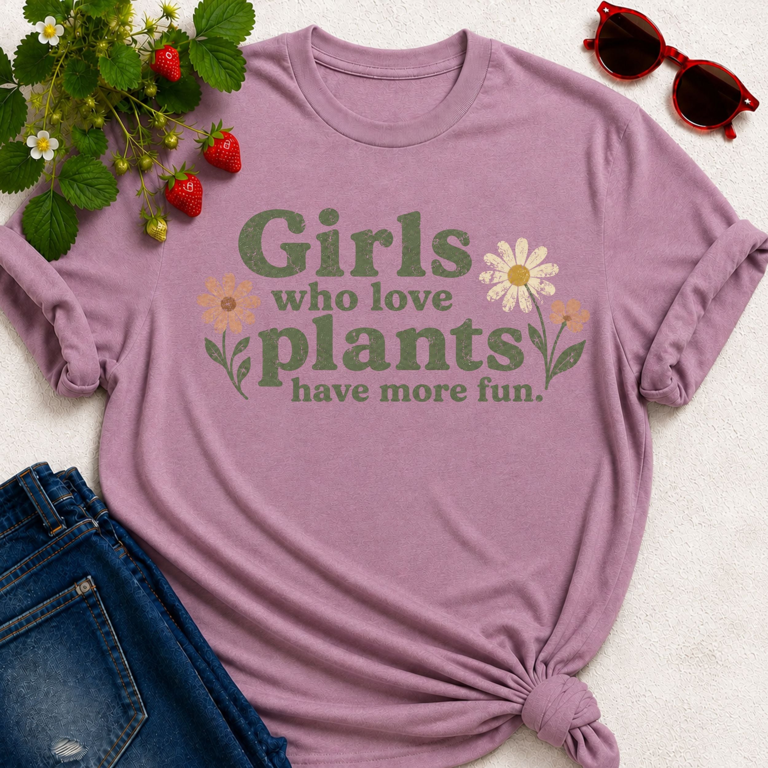 Girls Who Love Plants T-Shirt