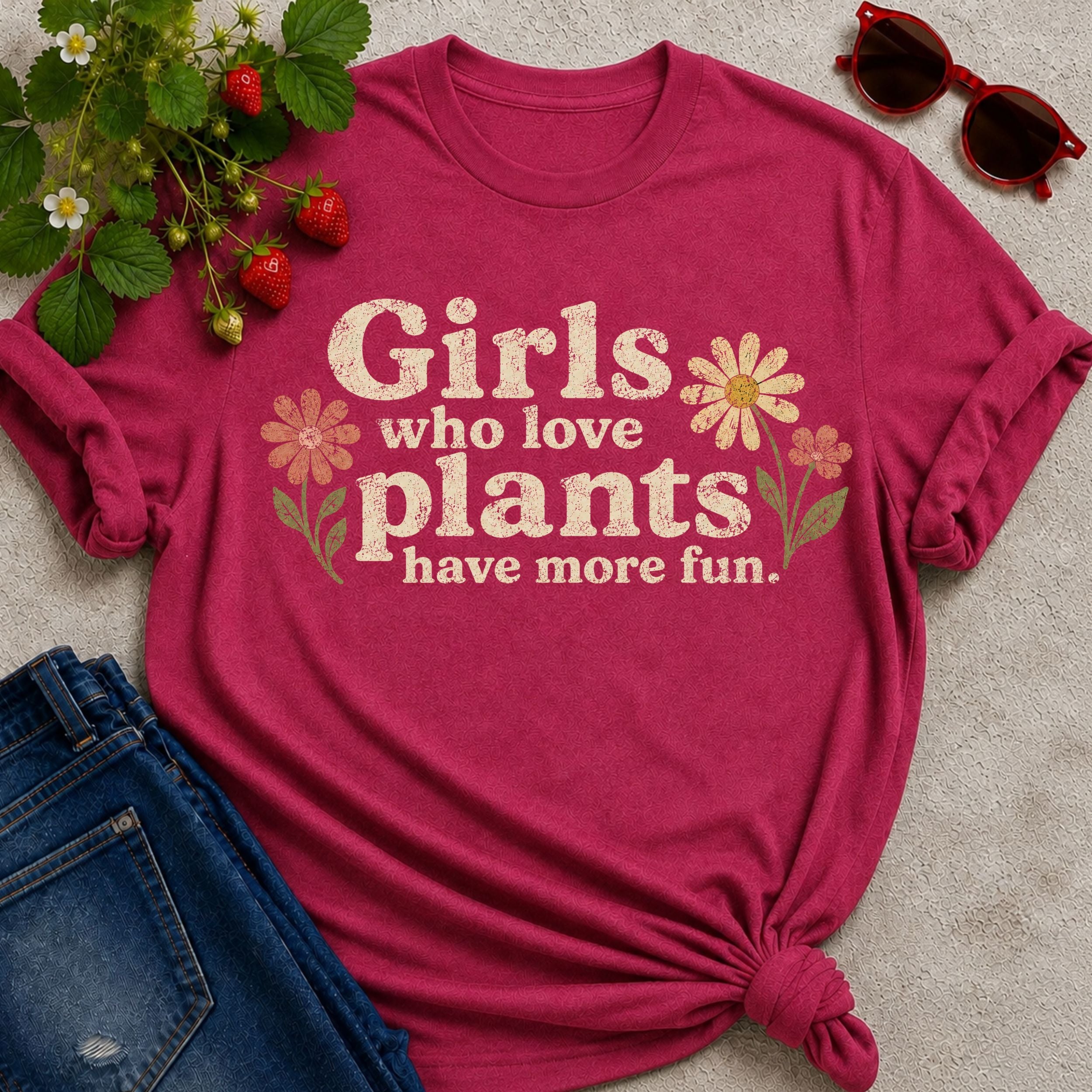 Girls Who Love Plants T-Shirt
