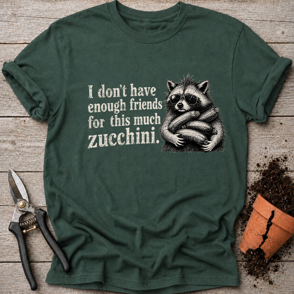 Raccoon Zucchini T-Shirt