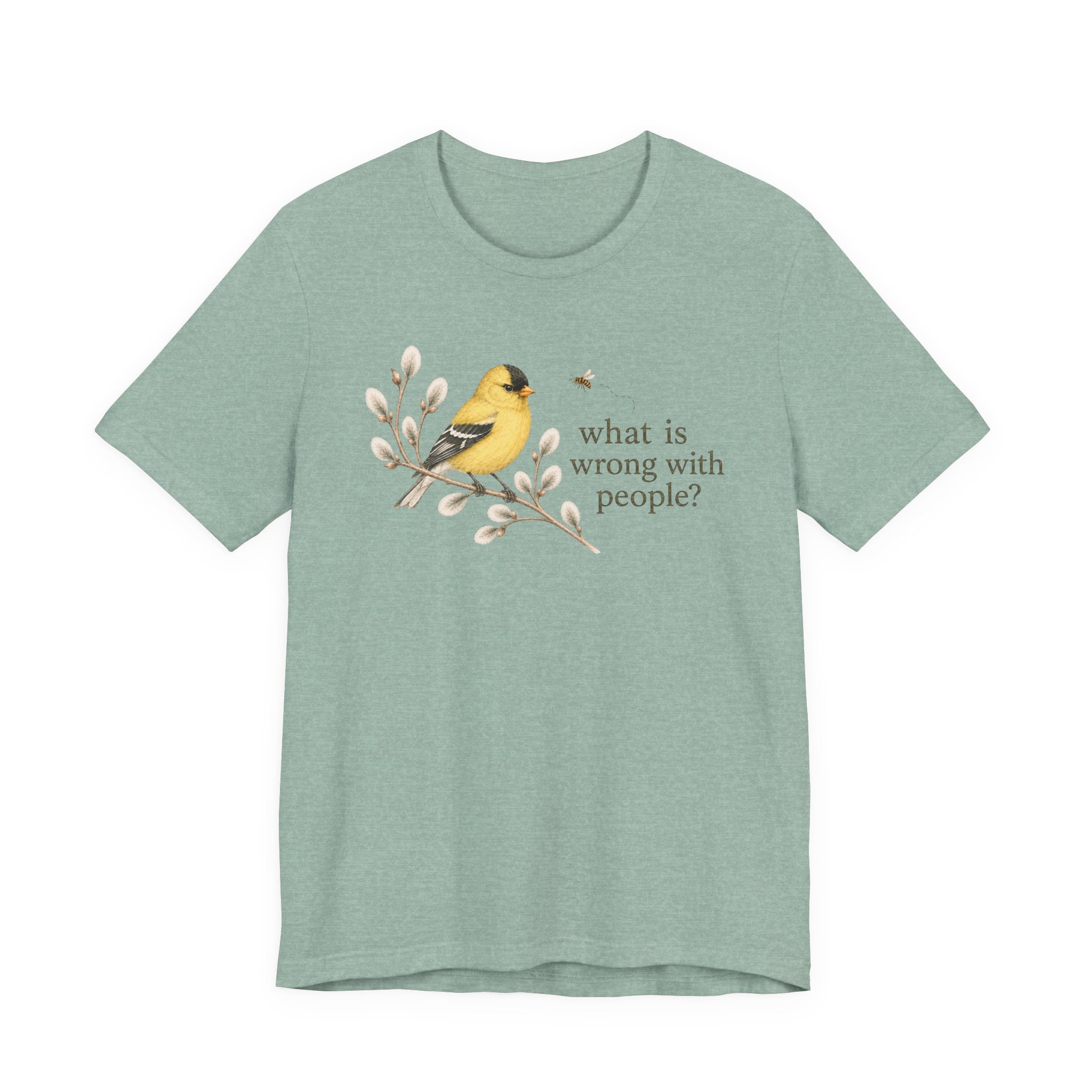 What is Wrong Goldfinch T-shirt