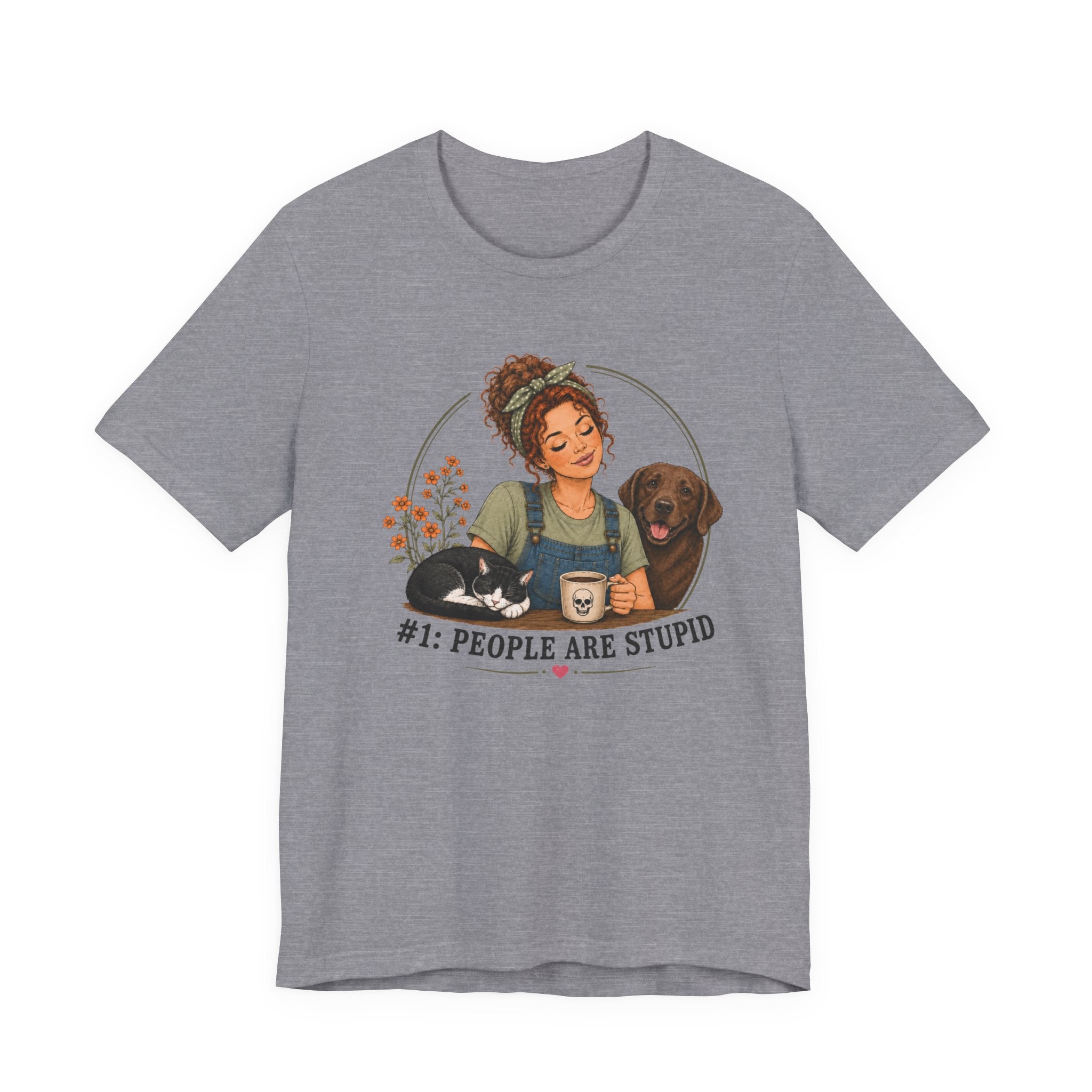 Stupid People Green T-shirt