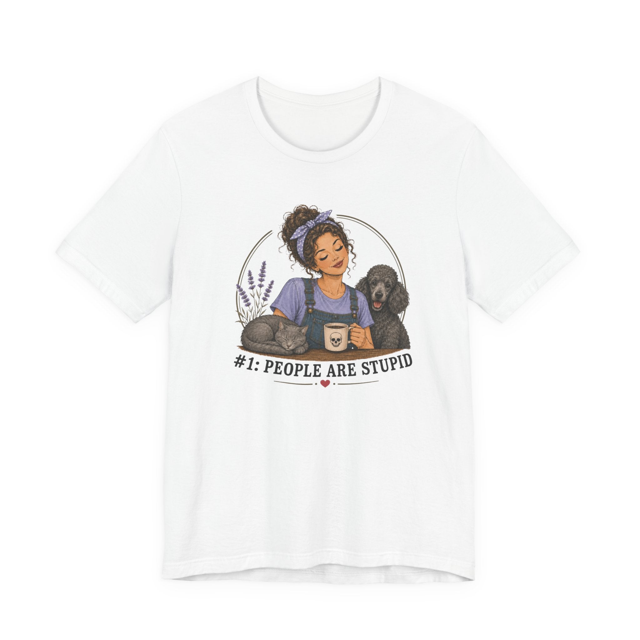 Stupid People Blue T-shirt