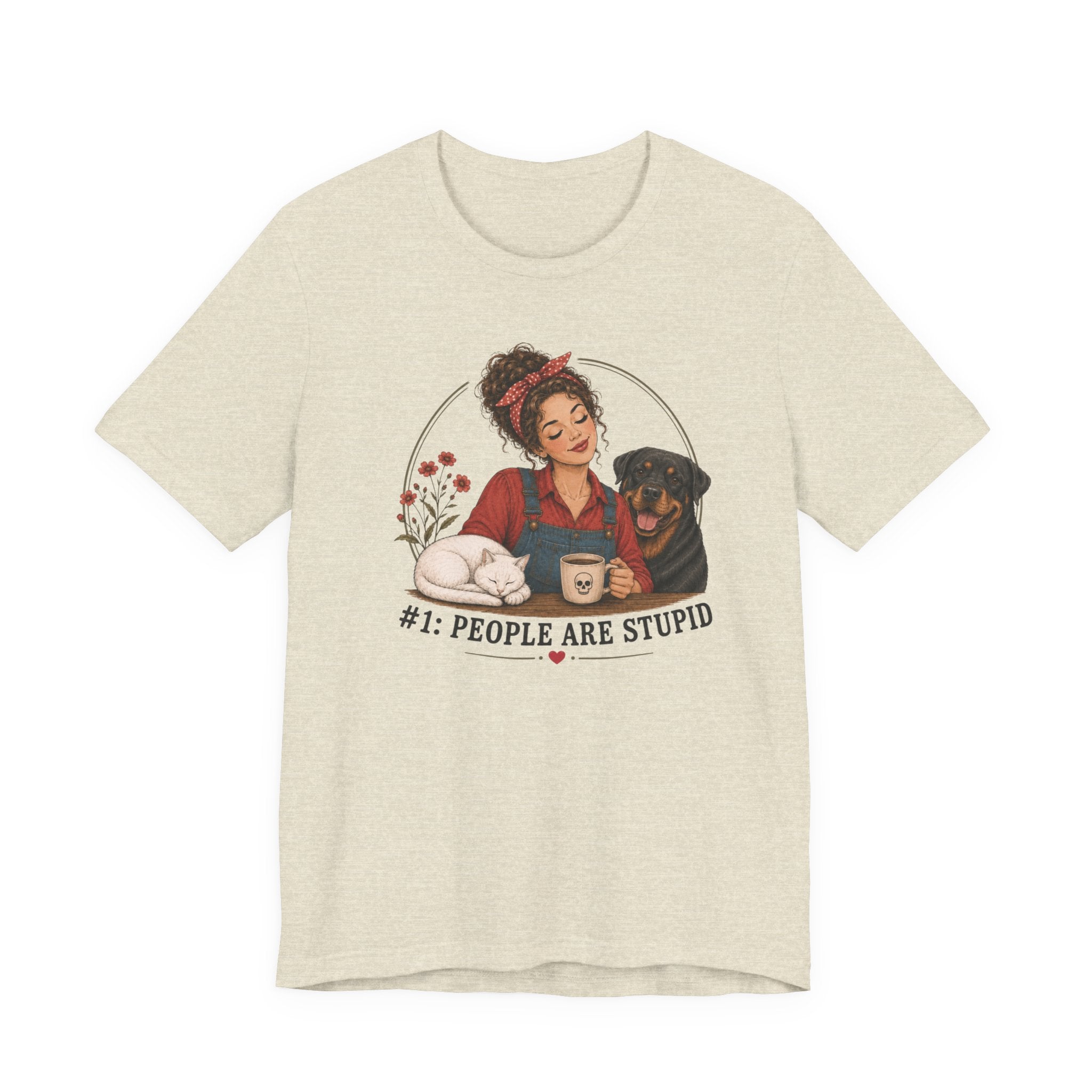 Stupid People Red T-shirt