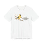 What is Wrong Goldfinch T-shirt