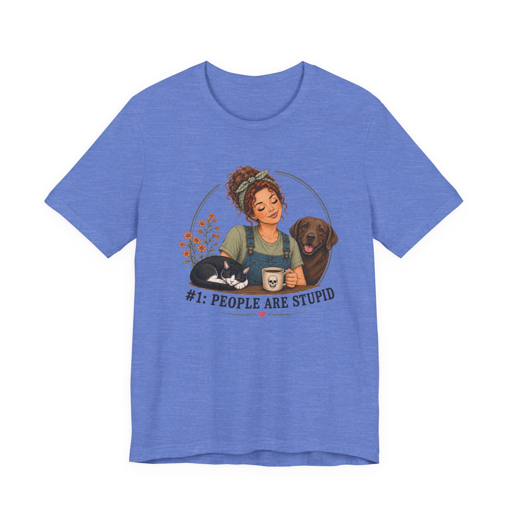 Stupid People Green T-shirt
