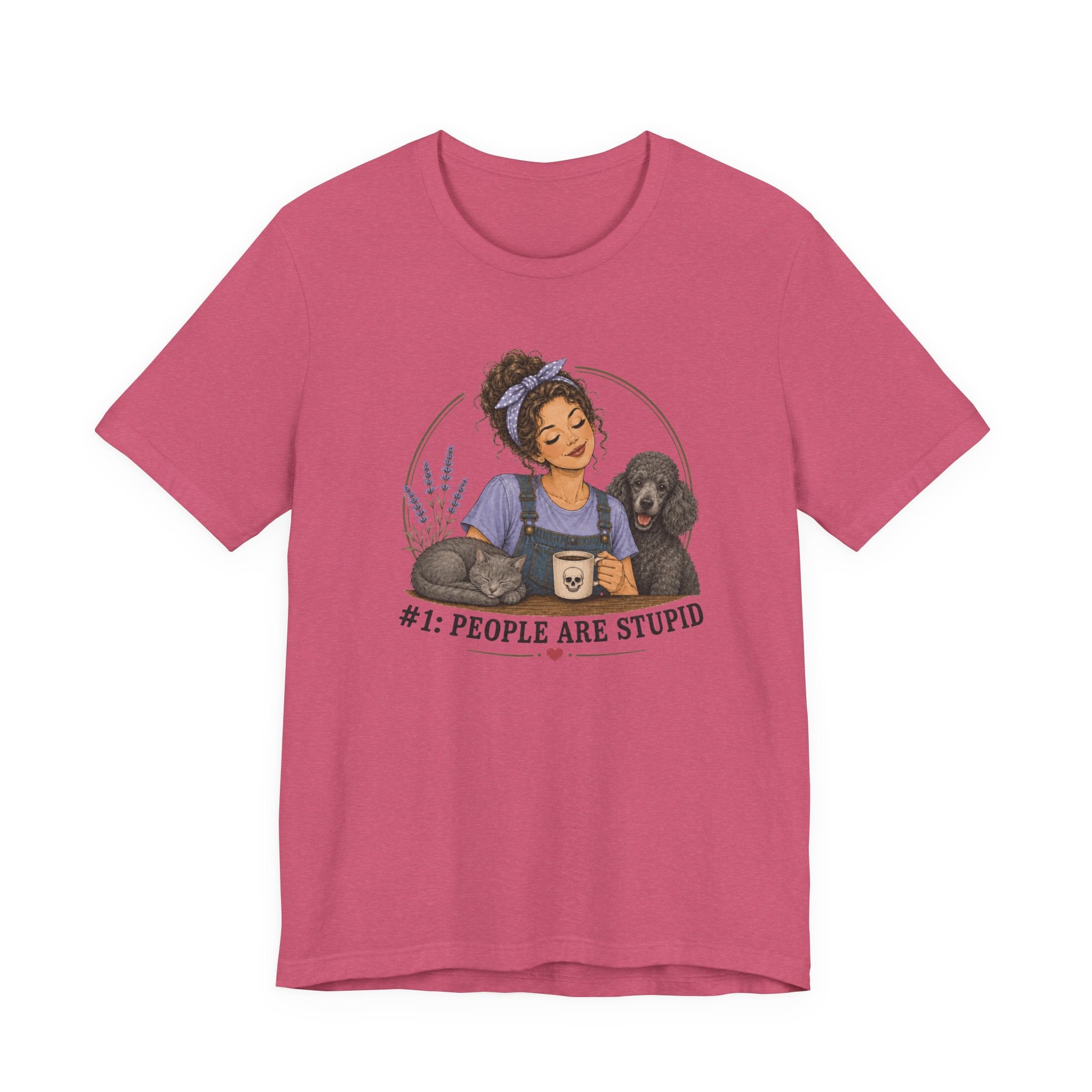 Stupid People Blue T-shirt