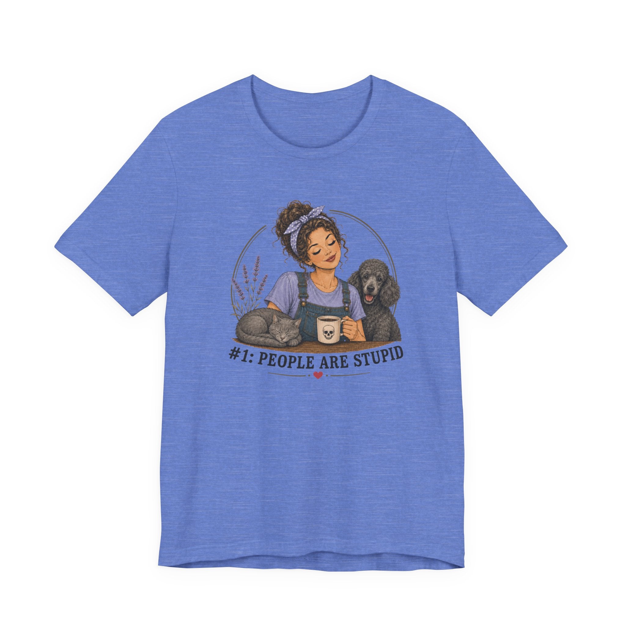 Stupid People Blue T-shirt