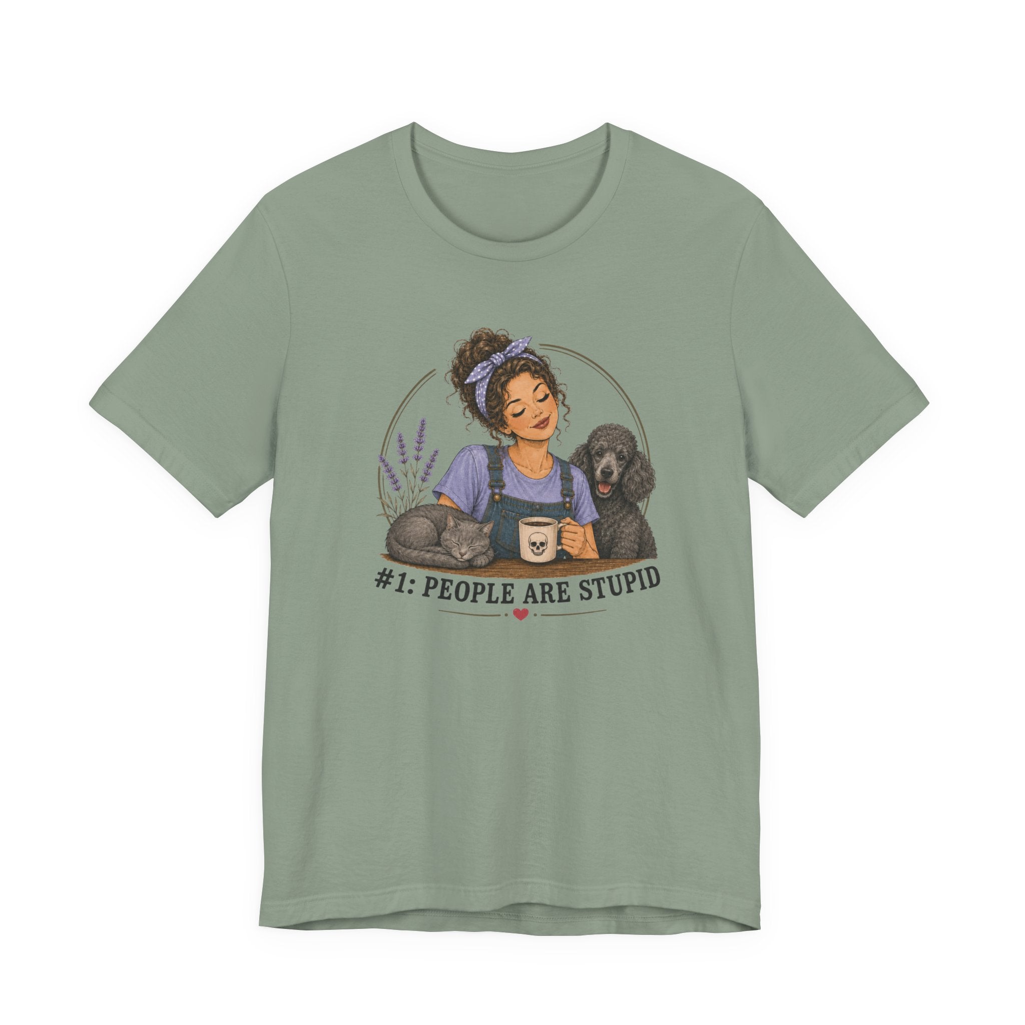 Stupid People Blue T-shirt