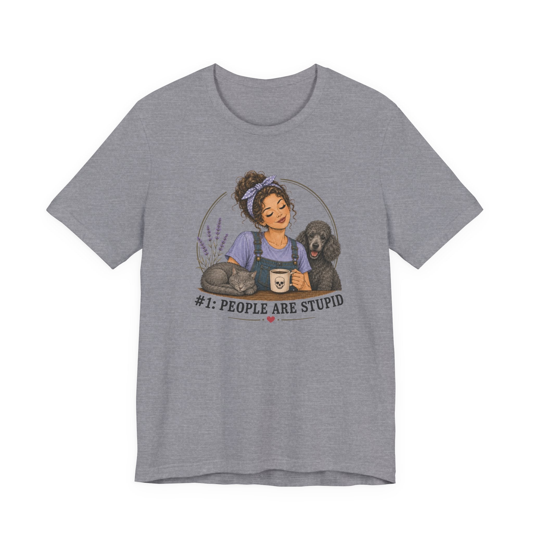Stupid People Blue T-shirt